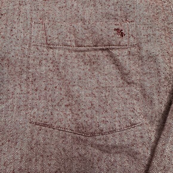 Adolfo Dominguez Mens Button Down Knit Shirt Maroon Size 3 Small US - Picture 3 of 5